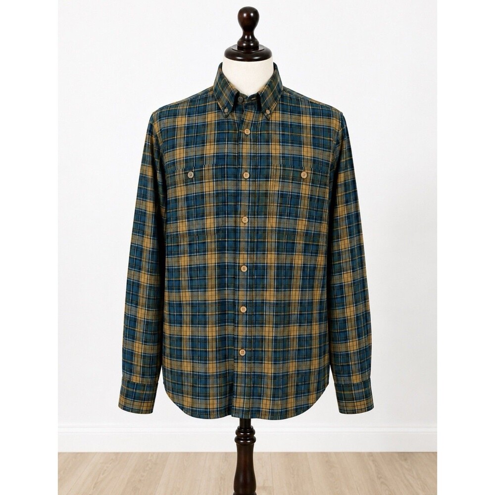 Alesbury Men's 2XL Brushed Cotton Button Down Shirt Workwear Outdoor Cabincore